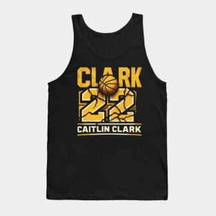 Clark 22 Caitlin Clark Cracked Texture Tank Top